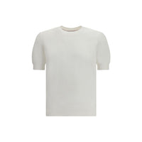 T-shirt en coton blanc Brunello Cucinelli