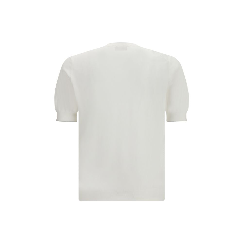 T-shirt en coton blanc Brunello Cucinelli