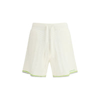 Shorts Bermuda in cotone bianco Casablanca