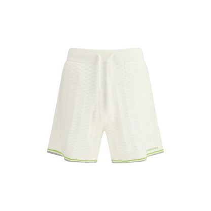 Shorts Bermuda in cotone bianco Casablanca
