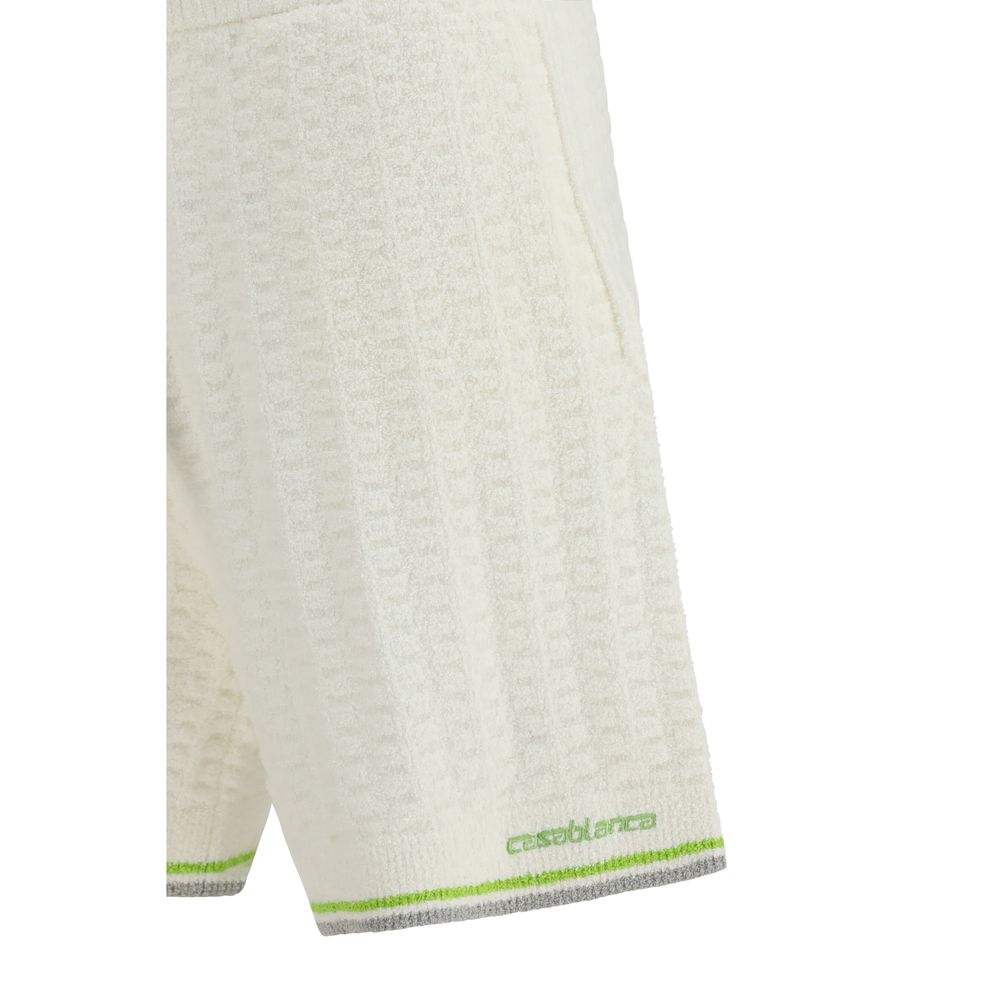 Shorts bermuda en coton blanc Casablanca