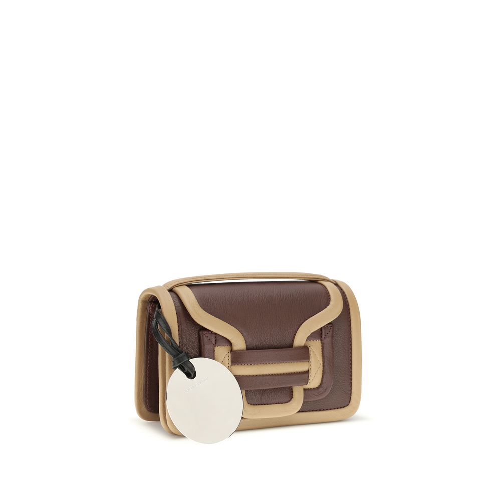 Sac porté épaule Pierre Hardy en cuir de veau marron Bos Taurus
