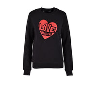 Sweat-shirt noir en coton Love Moschino