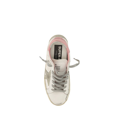 Golden Goose White Calf Leather Bos Taurus Sneakers basse