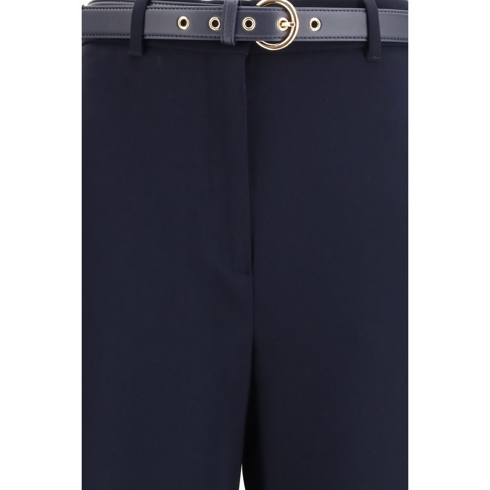 Pantalon de costume Max Mara bleu en triacétate