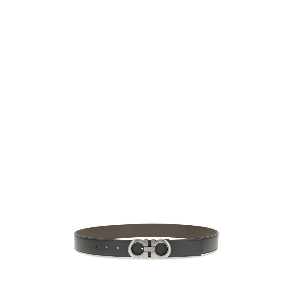 Ceinture en cuir de veau noir Bos Taurus Ferragamo