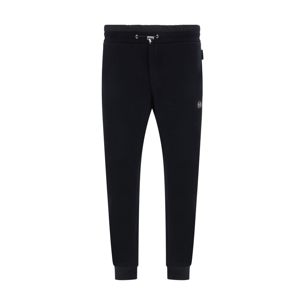 Philipp Plein Pantaloni Della Tuta Neri In Cotone (Pantaloni da Allenamento)