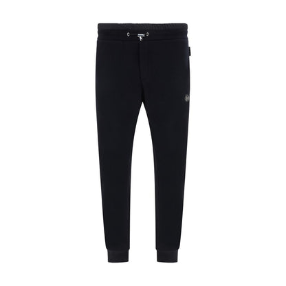 Philipp Plein Pantaloni Della Tuta Neri In Cotone (Pantaloni da Allenamento)