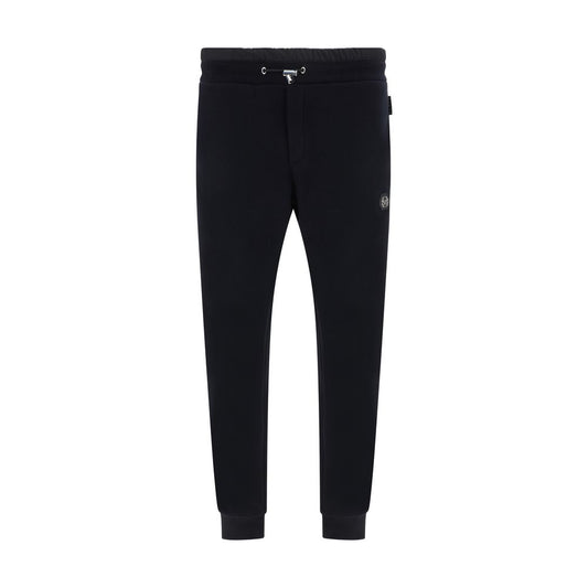 Philipp Plein Pantaloni Della Tuta Neri In Cotone (Pantaloni da Allenamento)