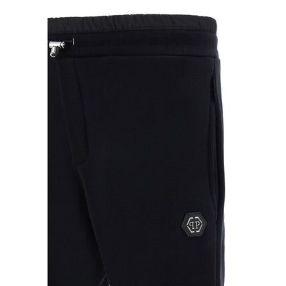 Philipp Plein Pantaloni Della Tuta Neri In Cotone (Pantaloni da Allenamento)