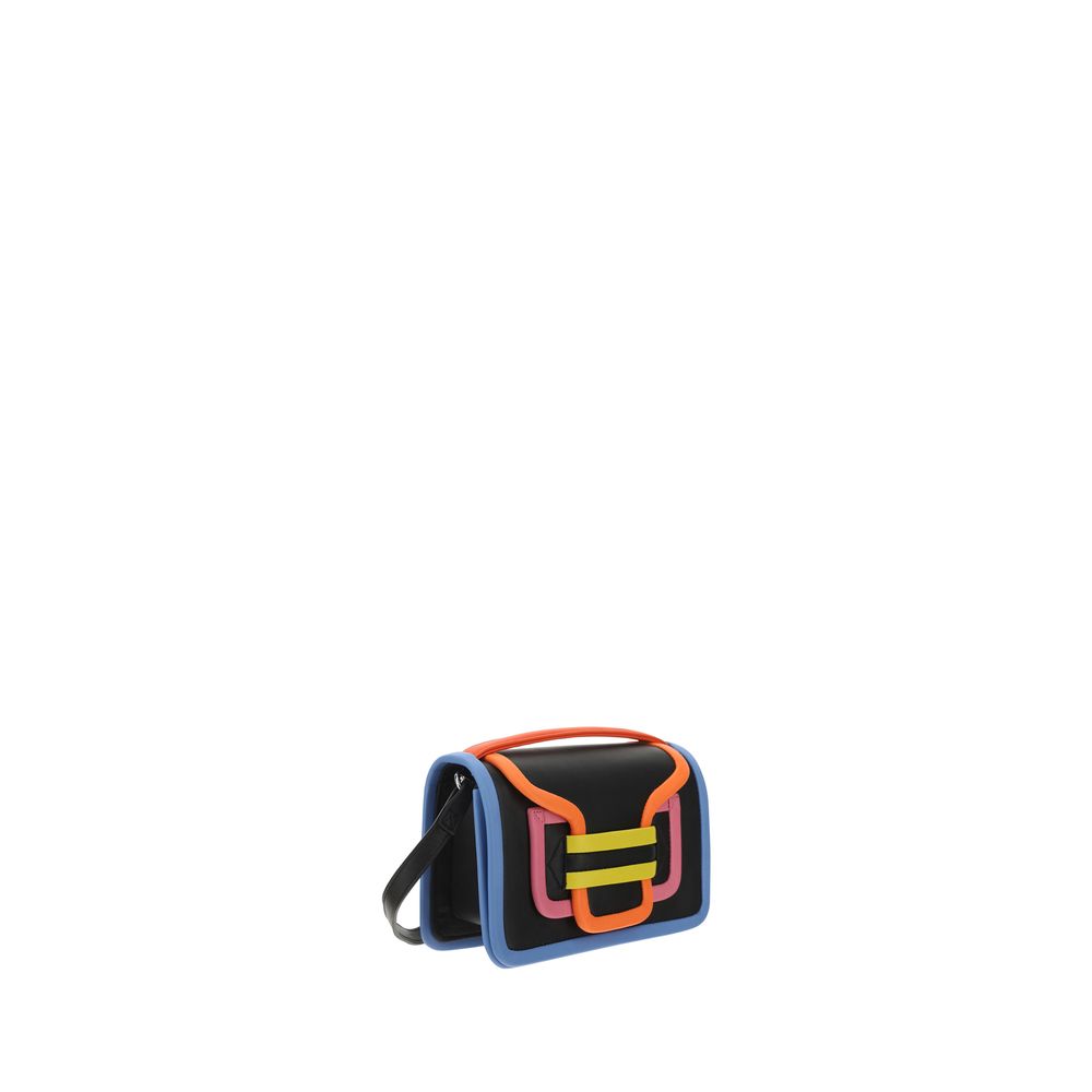Borsa a tracolla Bos Taurus in pelle di vitello nera Pierre Hardy