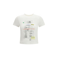 Maglietta in cotone bianco MM6