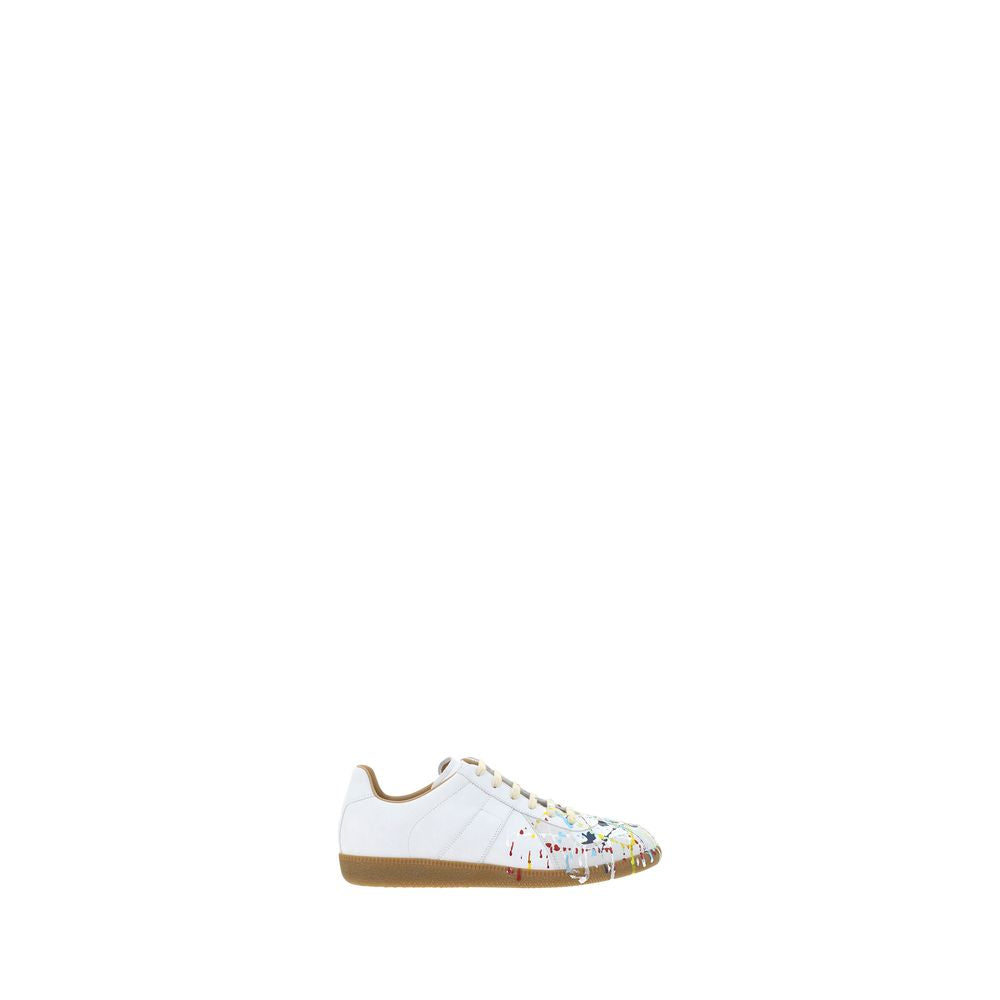 Baskets basses Bos Taurus en cuir de veau blanc Maison Margiela