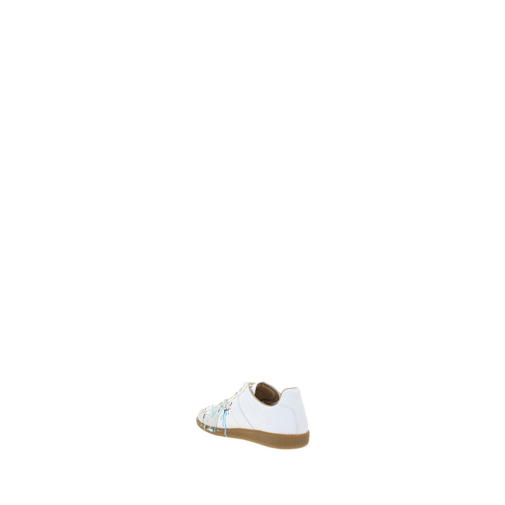Baskets basses Bos Taurus en cuir de veau blanc Maison Margiela