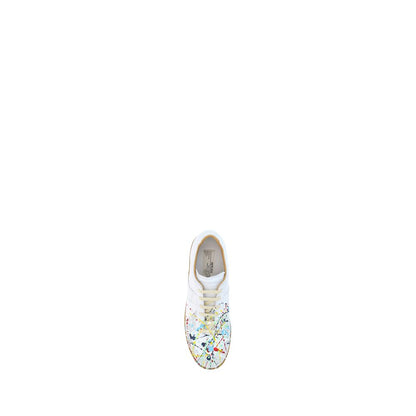 Sneakers basse Bos Taurus in pelle di vitello bianca Maison Margiela