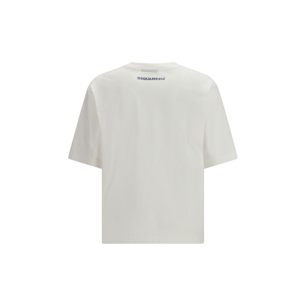 T-shirt bianca in cotone Dsquared²