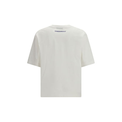 T-shirt bianca in cotone Dsquared²