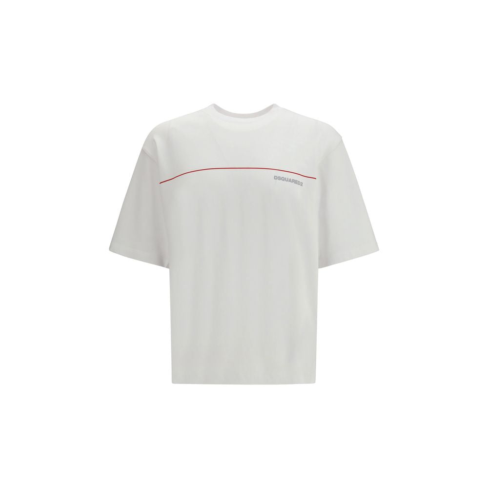 T-shirt bianca in cotone Dsquared²