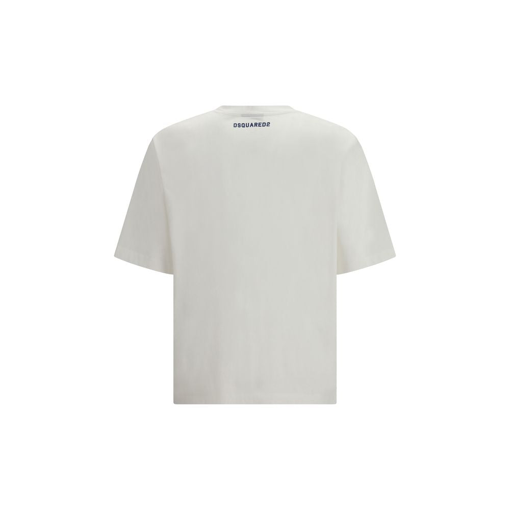 T-shirt bianca in cotone Dsquared²