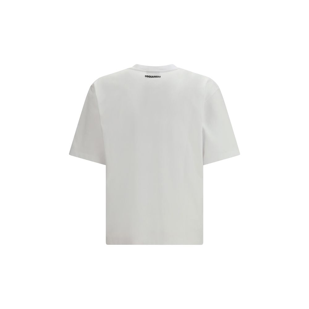 T-shirt bianca in cotone Dsquared²