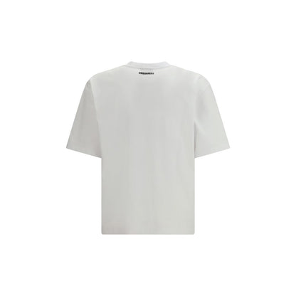 T-shirt bianca in cotone Dsquared²