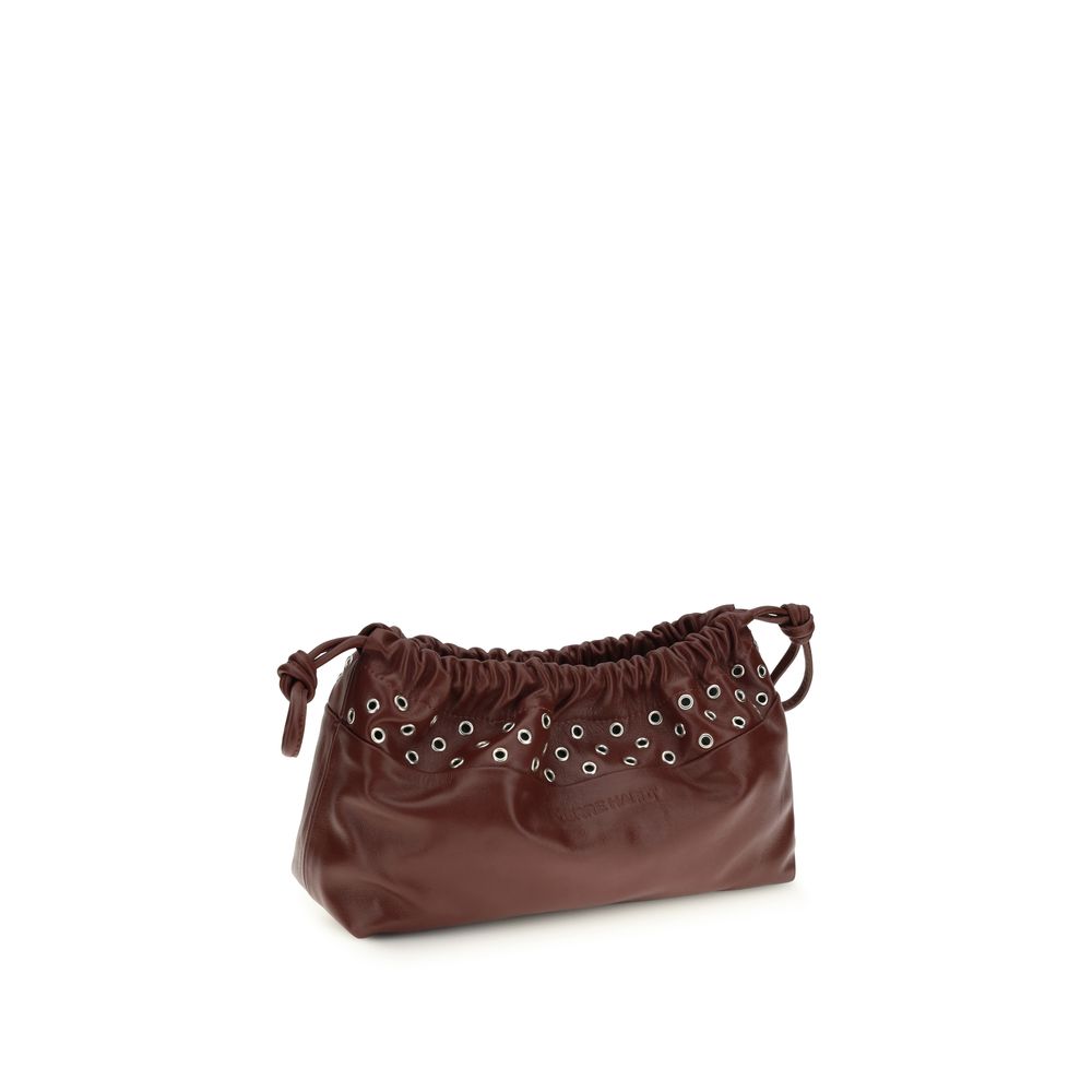 Borsa Clutch Pierre Hardy in Pelle di Vitello Bordeaux Bos Taurus