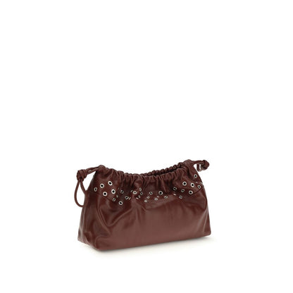 Borsa Clutch Pierre Hardy in Pelle di Vitello Bordeaux Bos Taurus