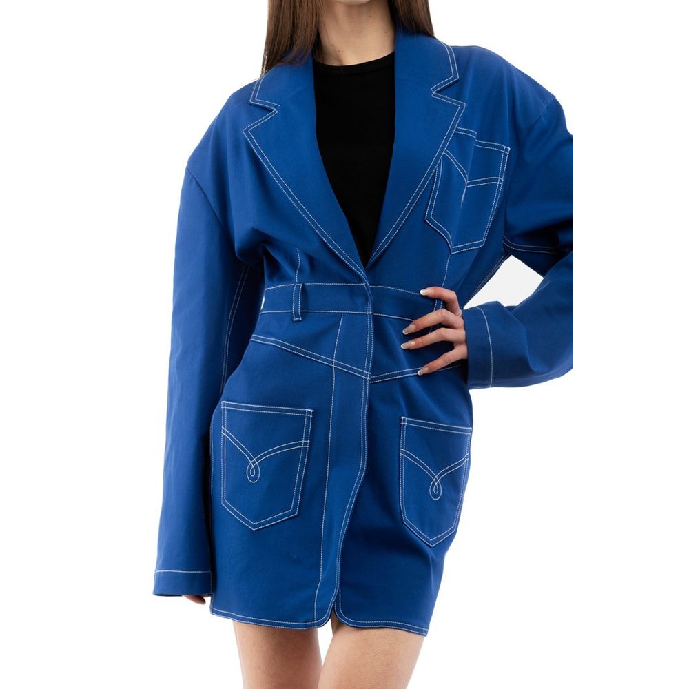 Moschino Vestito Casual in Cotone Blu