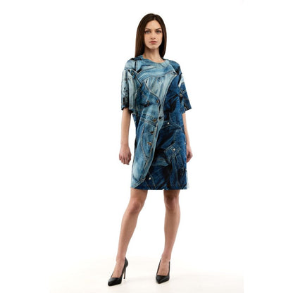Moschino Abito casual in viscosa multicolor