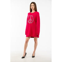 Moschino Abito casual in lana fucsia