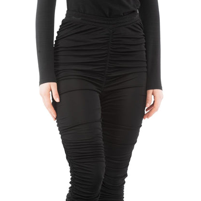 Moschino Pantaloni Casual Neri in Viscosa