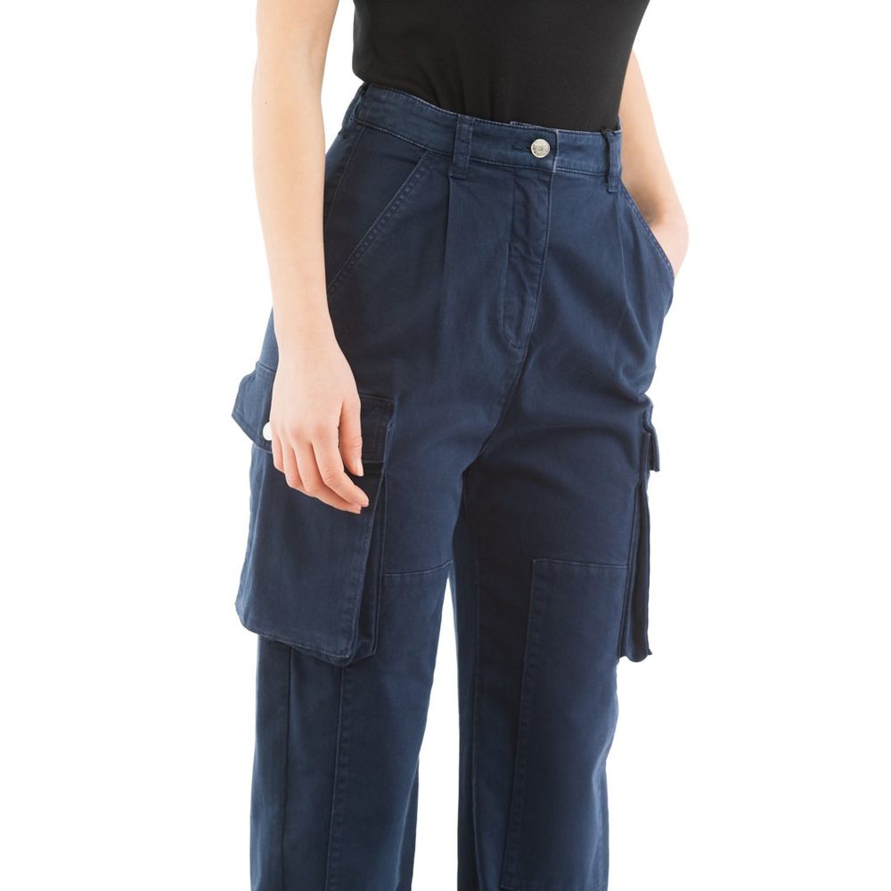 Pantalon cargo Moschino en coton bleu