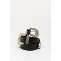 Ceinture Moschino en viscose noire coupe droite