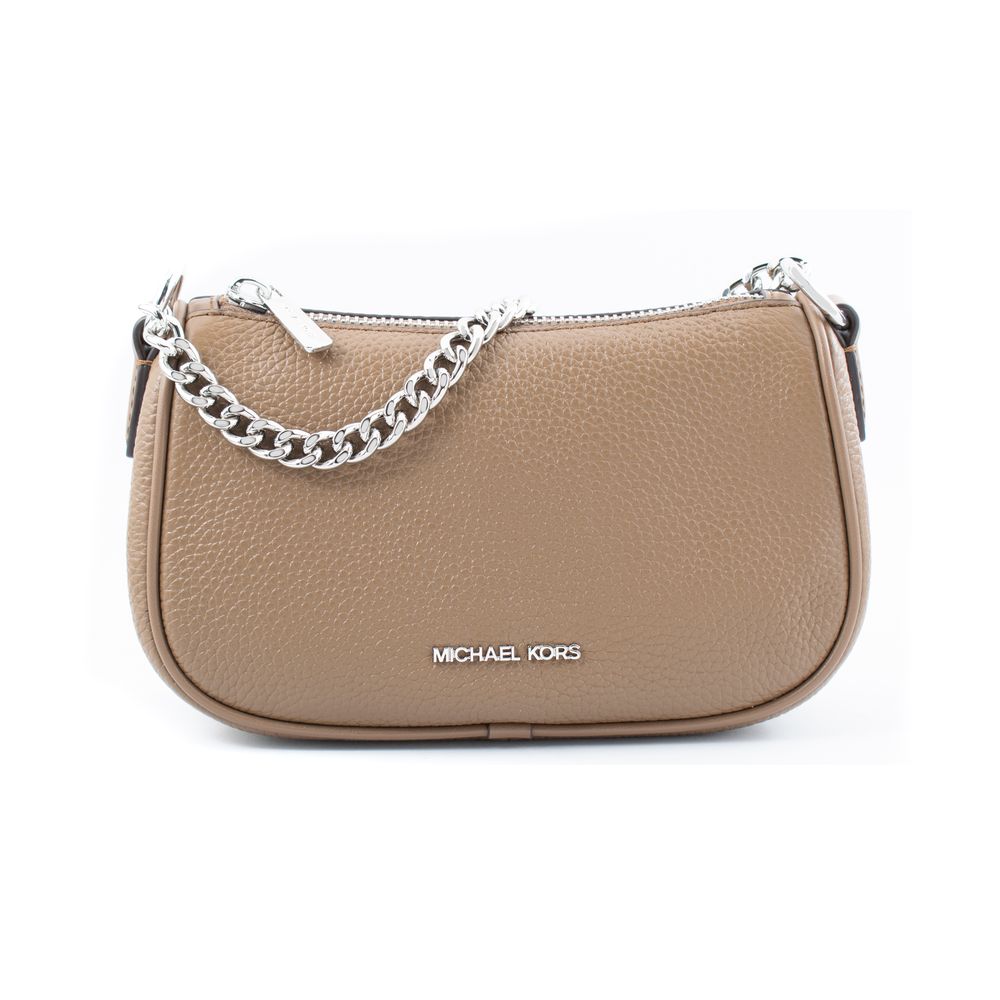Sac bandoulière en cuir marron Michael Kors
