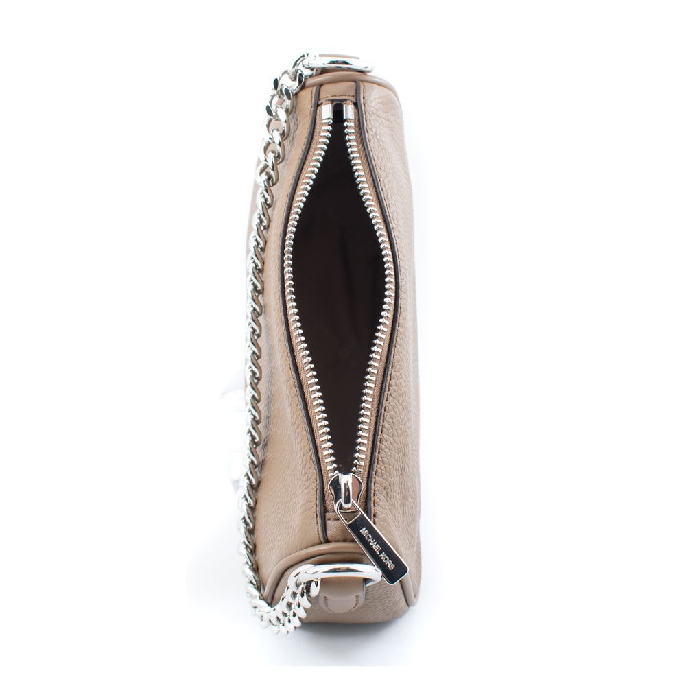 Sac bandoulière en cuir marron Michael Kors