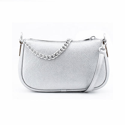 Borsa a tracolla Michael Kors in pelle grigia