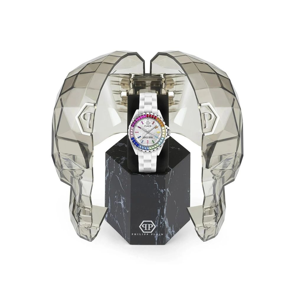 Orologio da donna Philipp Plein in ceramica bianca