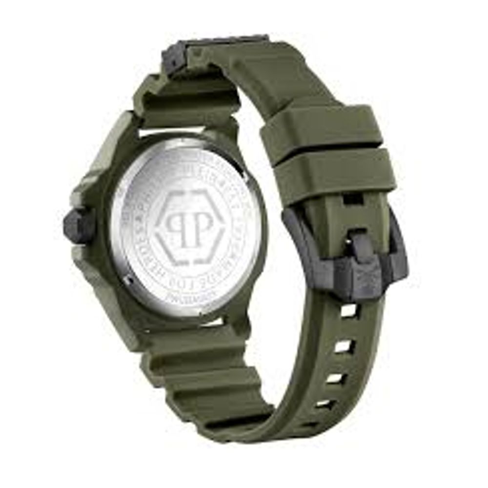 Montre Philipp Plein verte en synthétique