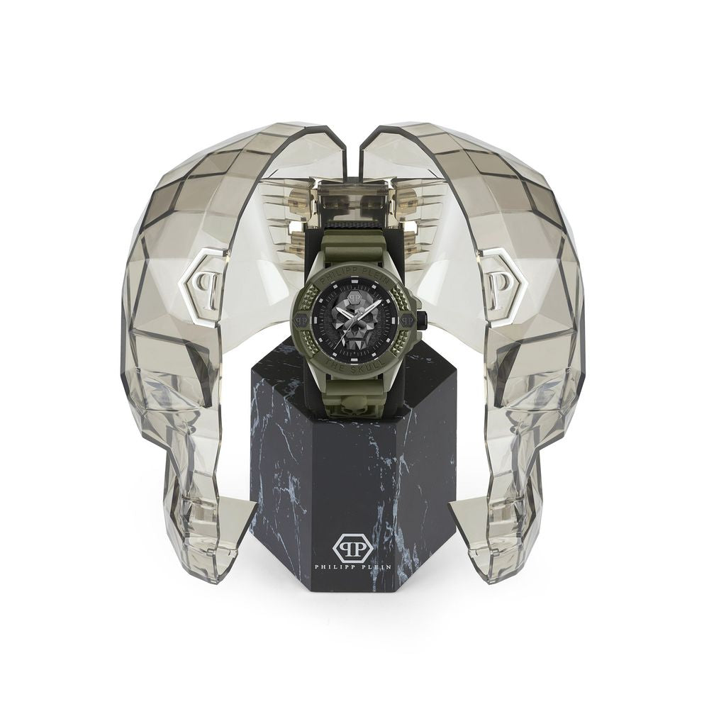 Montre Philipp Plein verte en synthétique