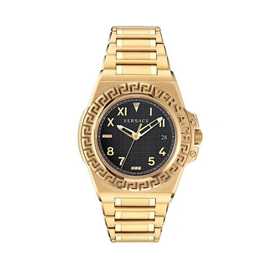 Orologio Versace da donna in acciaio inossidabile dorato