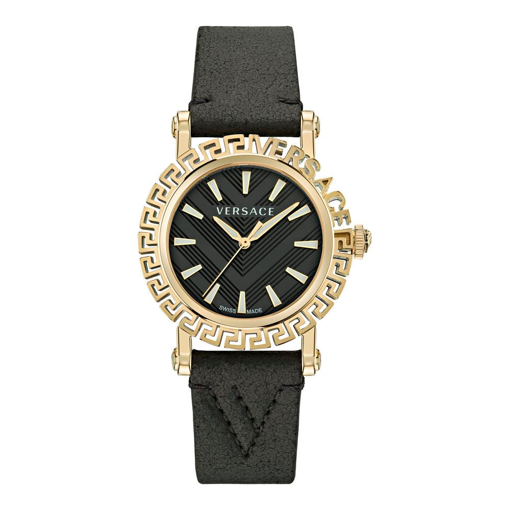Orologio Versace in pelliccia nera