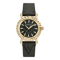 Orologio Versace in pelliccia nera