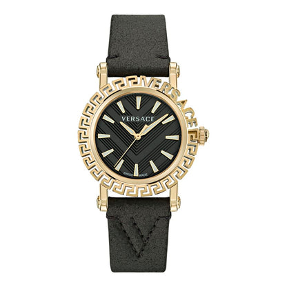 Orologio Versace in pelliccia nera