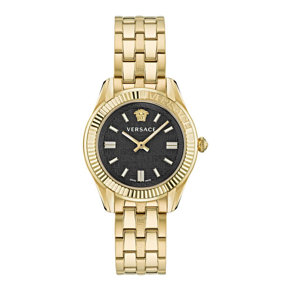 Orologio Versace da donna in acciaio inossidabile dorato