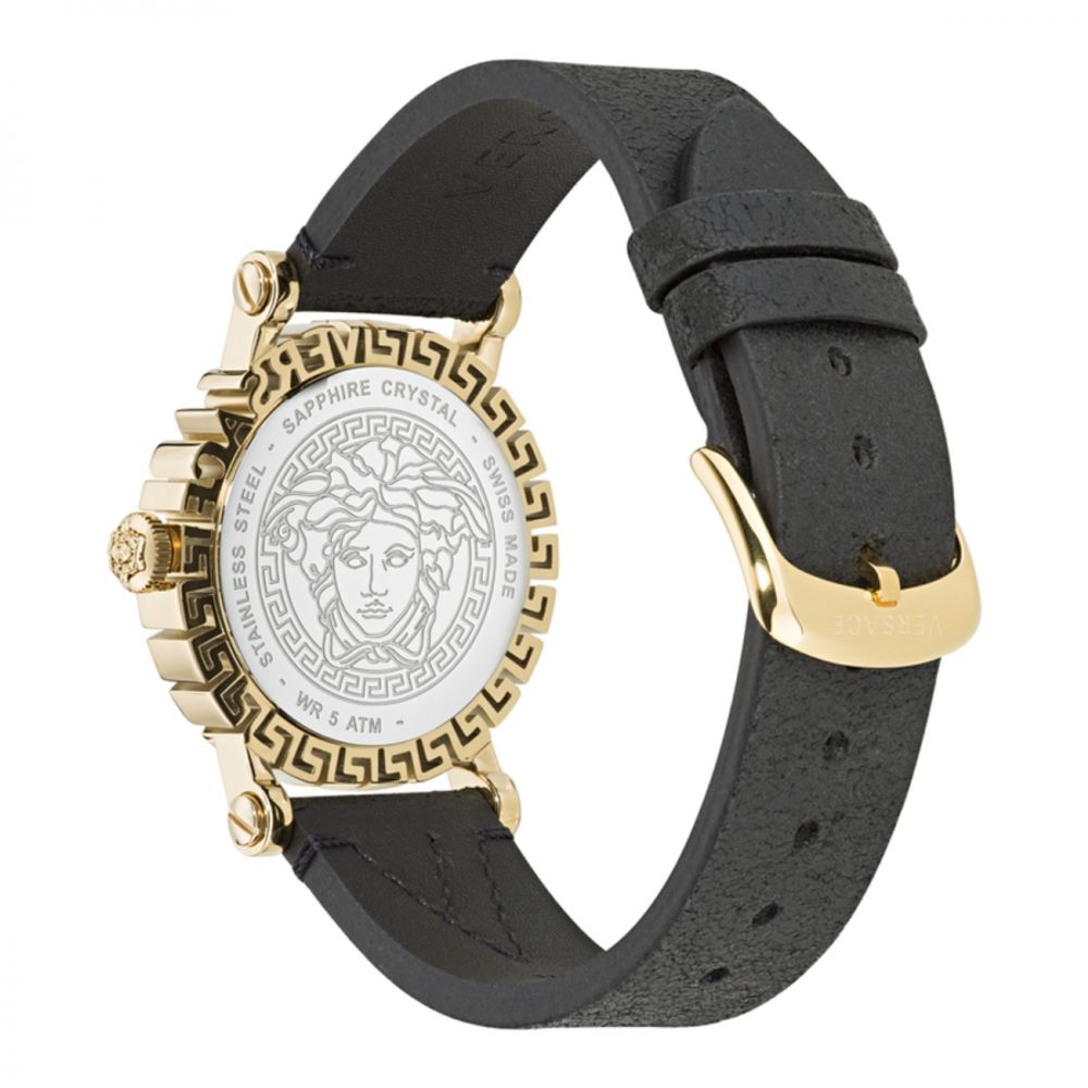 Orologio Versace in pelliccia nera
