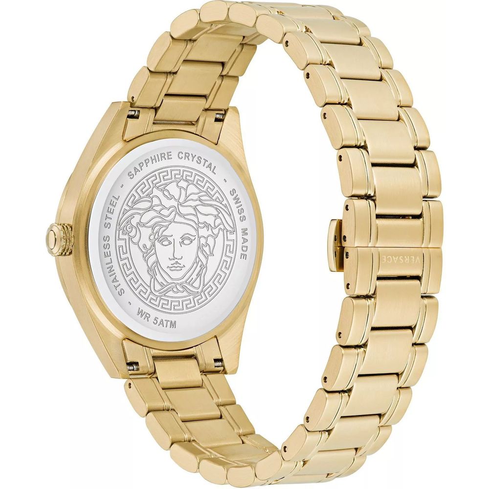 Orologio Versace da donna in acciaio inossidabile dorato