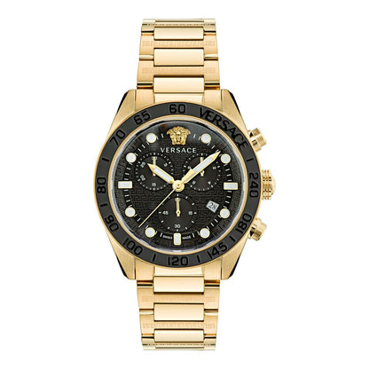 Montre habillée Versace en acier inoxydable doré