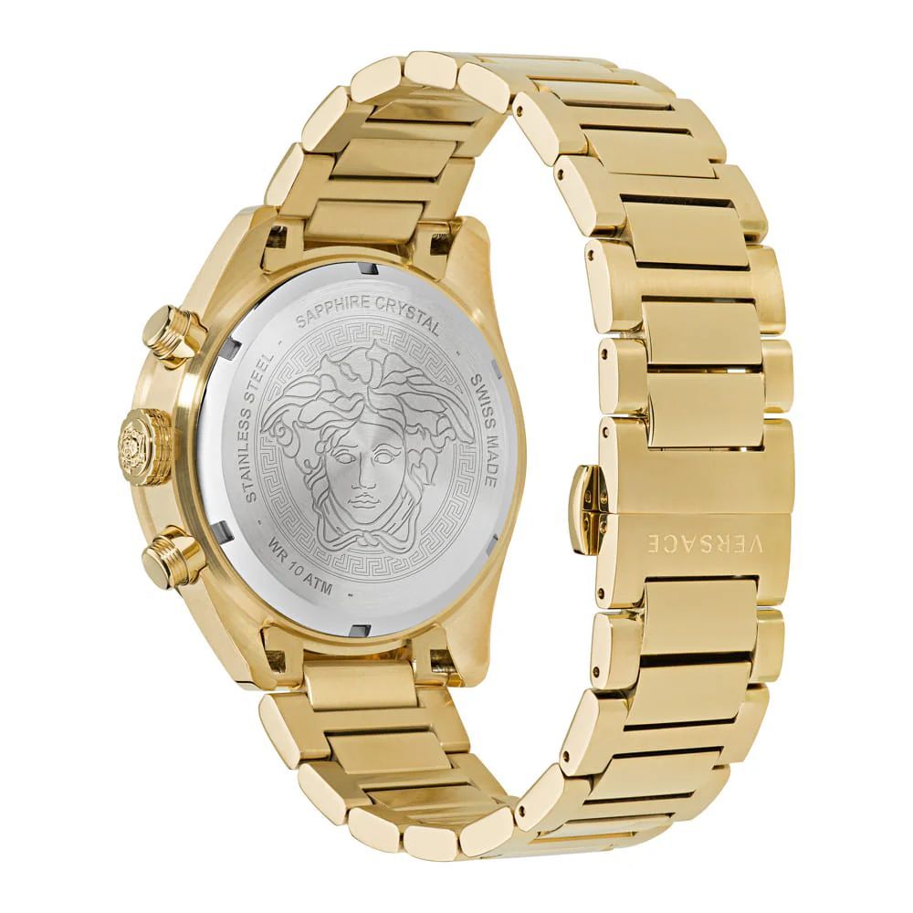 Montre habillée Versace en acier inoxydable doré