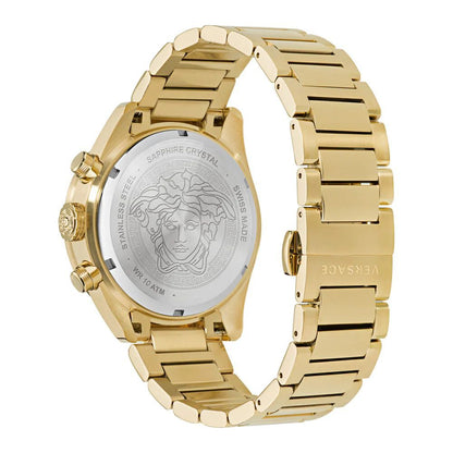 Montre habillée Versace en acier inoxydable doré