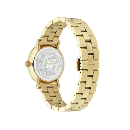 Orologio Versace da donna in acciaio inossidabile dorato